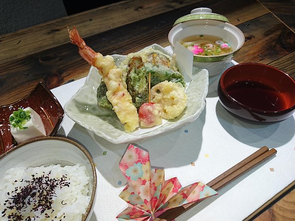 Enjoy artistic TEMPURA Cooking Class - Making Dashi Before the Frying Starts