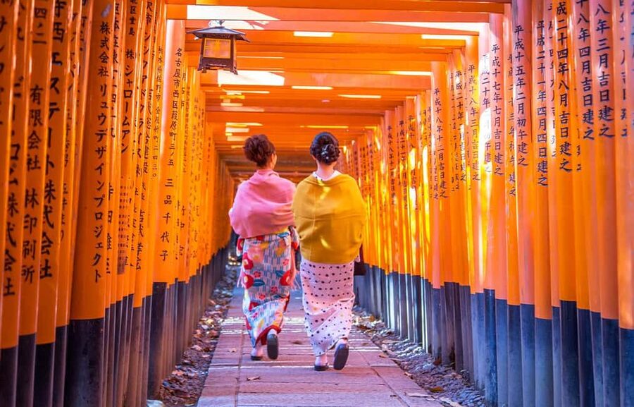 From Osaka: Kyoto, Nara, Fushimi Inari & Arashiyama Day Tour - Fushimi Inari’s red gate corridor