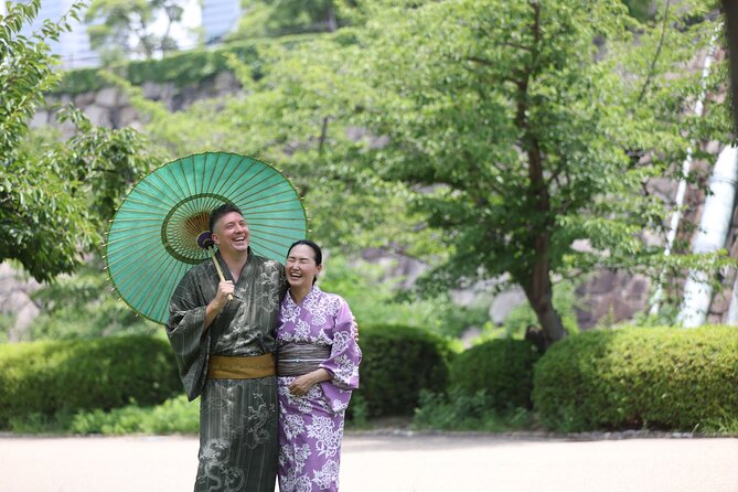 Kimono Rental Photoshoot Experience in Osaka - Walking near shrines and Osaka Castle