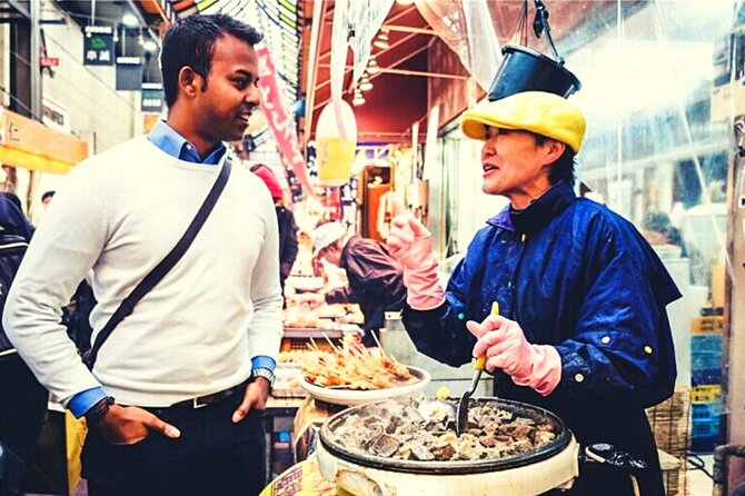 Kuromon Market Tour: All inclusive 6~8 Dishes & 3~4 samplings - Meeting at Nippombashi Station at 2:00 pm