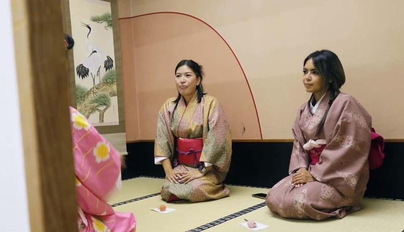 Learn Zen in a class of making Matcha tea near Osaka Castle - What happens after you change clothes