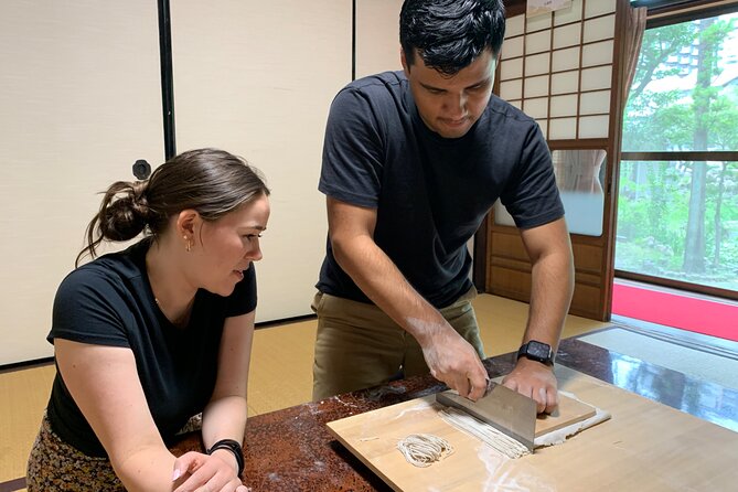Making Soba noodles at Temple - Starting at the Osaka Temple