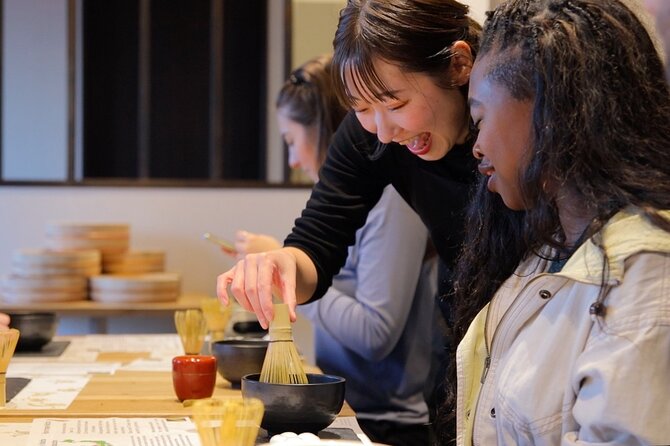 Matcha Making Class in Osaka with Authentic Japanese Sweets Set - A calm hour in Higashishinsaibashi
