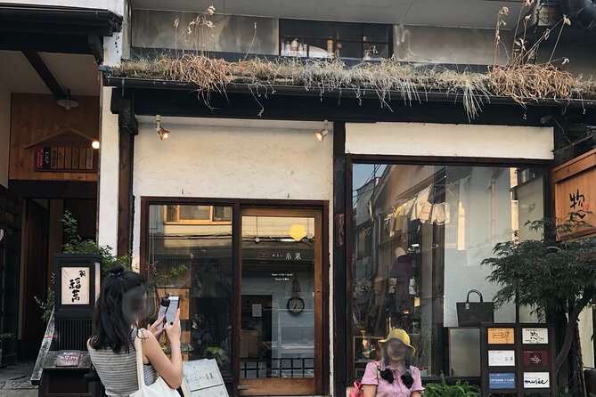 Nostalgic Osaka walk, totally different from Dotonbori - An alley café beside an old Osaka castle wall