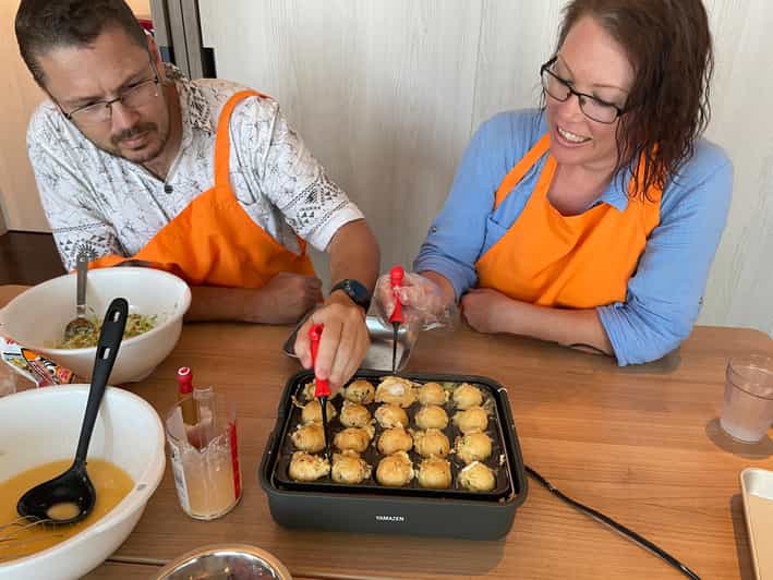 Okonomiyaki or Ramen&Gyoza Class with Local Shop Tour - A hands-on lesson, not a cooking demonstration