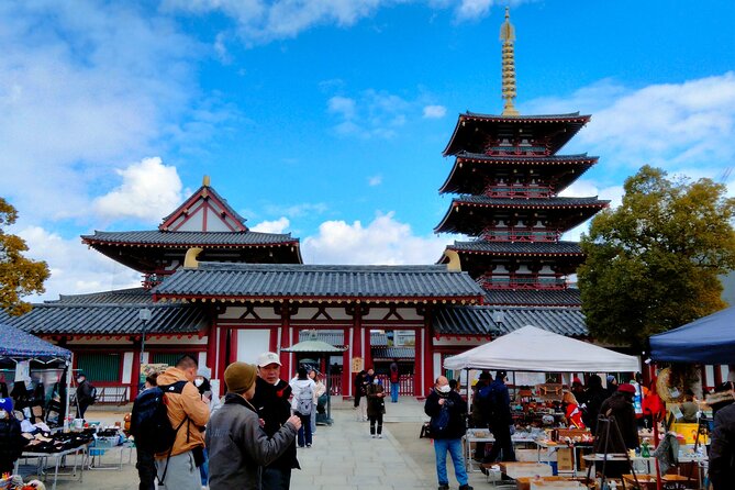 Osaka Castle & Temple Walking Tour with Multilingual Audio Guide - Chausuyama and Tennoji Park