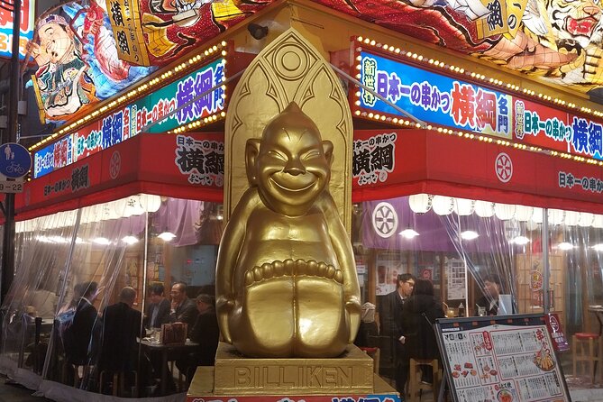 Osaka Food Tour with 10 Classic Japanese Tastings & Drinks - Okonomiyaki and kushi-katsu: Osaka’s famous pair