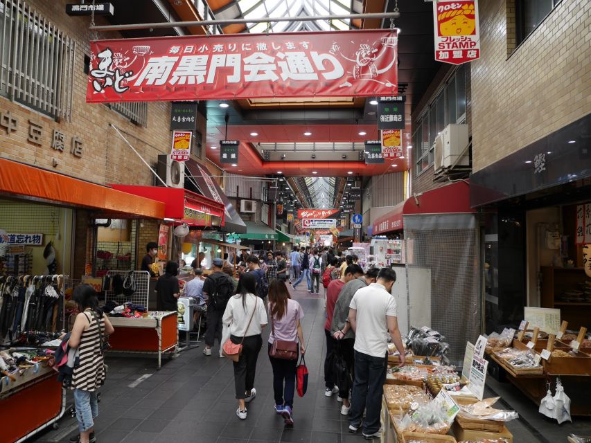 Osaka: Full-Day Sightseeing Tour by Private Vehicle - Kuromon Ichiba: Osaka’s famous food market