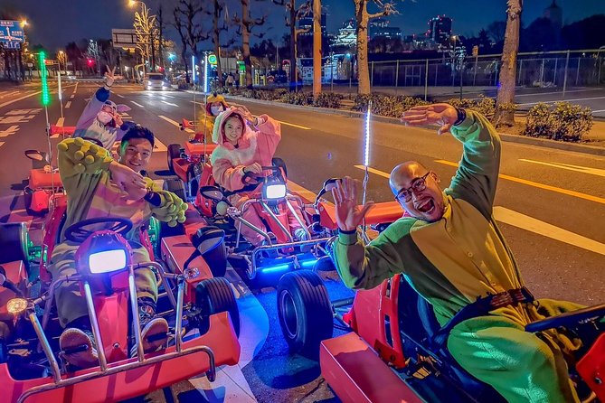 Osaka Go Karting Tour with Funny Costume - American Village, Kitashinchi, and local streets
