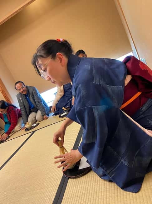 Osaka; Japanese Tea ceremony experience, Macha and Sencha - Making matcha and tasting traditional sweets