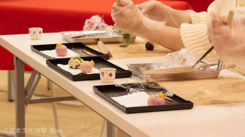 Osaka: Japanese Traditional Sweets Making and Tea Ceremony - A Clear 55-Minute Making Session