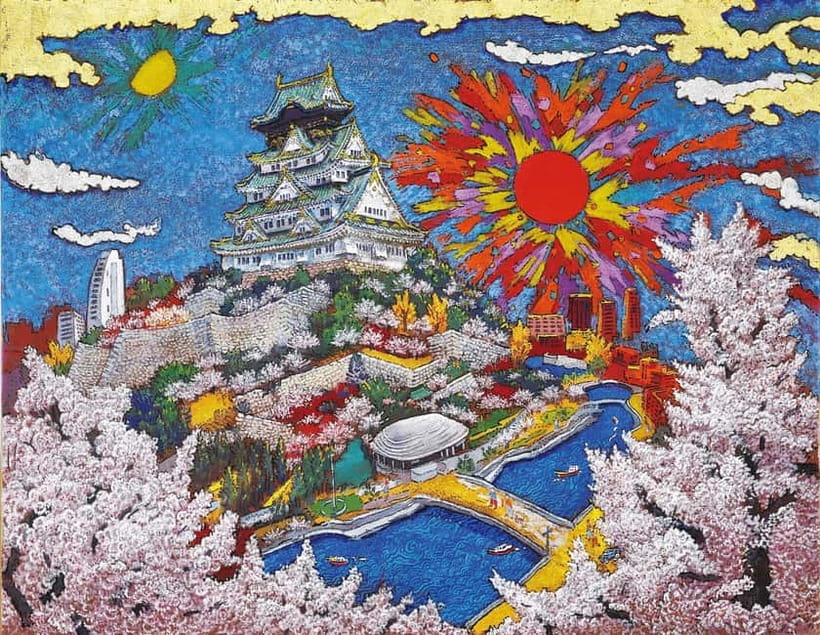 Osaka: Koji Kinutani Tenku Art Museum Entry Ticket - The blue gallery recalls Italy