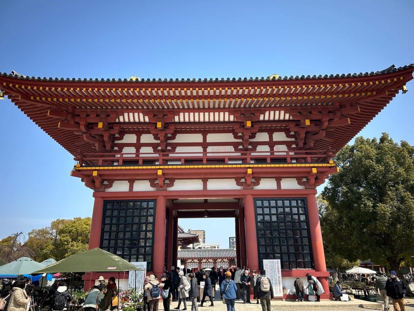 Osaka Morning Tour: Shitennoji Temple, Shinsekai &Doutonbori - Shitennoji Temple and 1,400 years of Osaka history