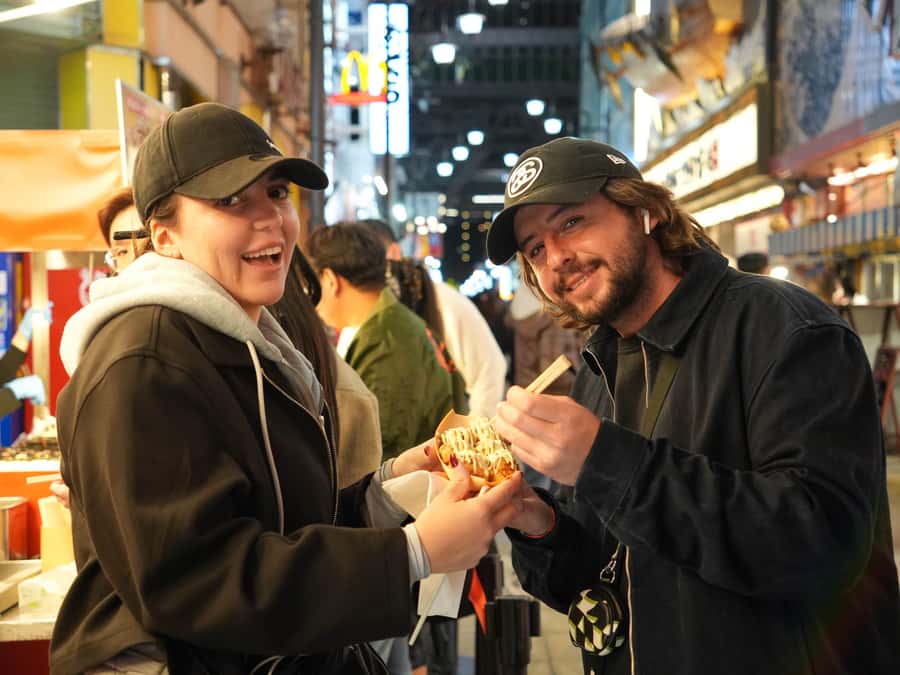 Osaka Morning Tour: Shitennoji Temple, Shinsekai &Doutonbori - Takoyaki, okonomiyaki, and kushikatsu