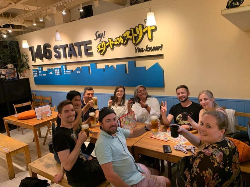 Osaka: Namba Pub Bar Crawl with a Local Guide - Second stop: Shinsaibashi and the sake bar
