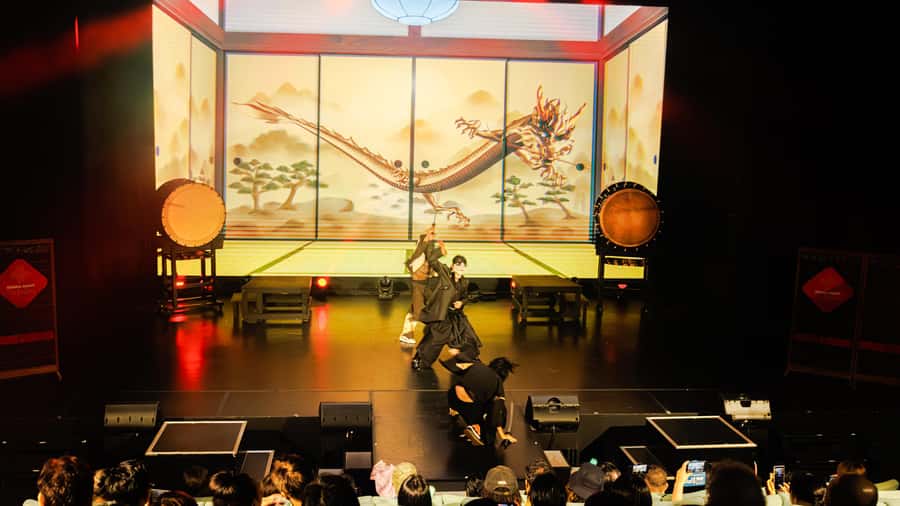 OSAKA NIGHT FUSION Japanese Taiko Kabuki Samurai Dance Show - Why the 50-minute length works