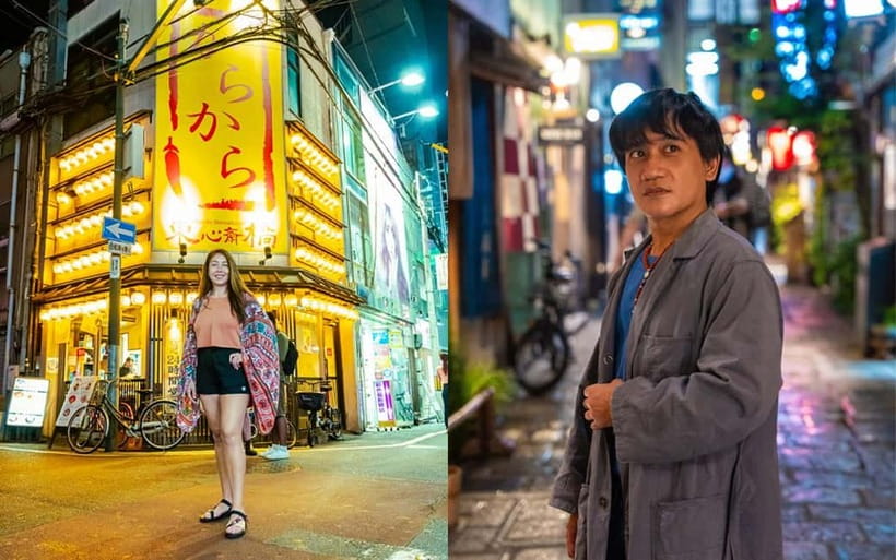 Osaka: Private Vibrant Nighttime Photoshoot (Dotonbori) - Hidden streets and America Mura