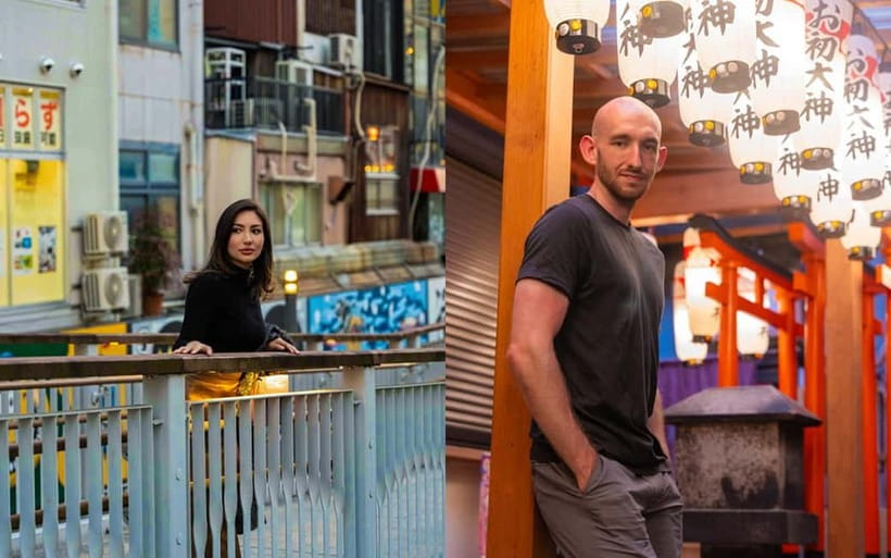 Osaka: Private Vibrant Nighttime Photoshoot (Dotonbori) - The Glico Sign and Ebisubashi Bridge