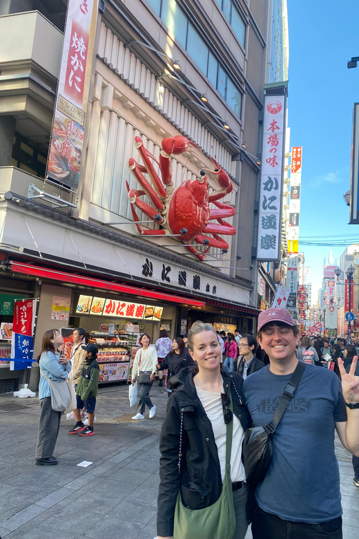 Osaka Street Food Adventure: Taste Local Flavors with Guide - Taking the subway from Shinsekai to Namba