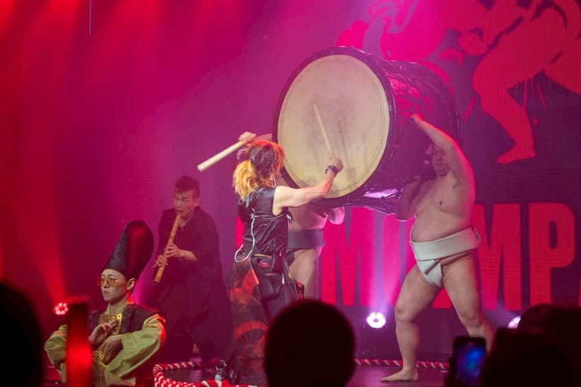 Osaka:SUMO BEATS SHOWCASE: Taiko Drum and Wagyu burger! - The final meeting with the wrestlers