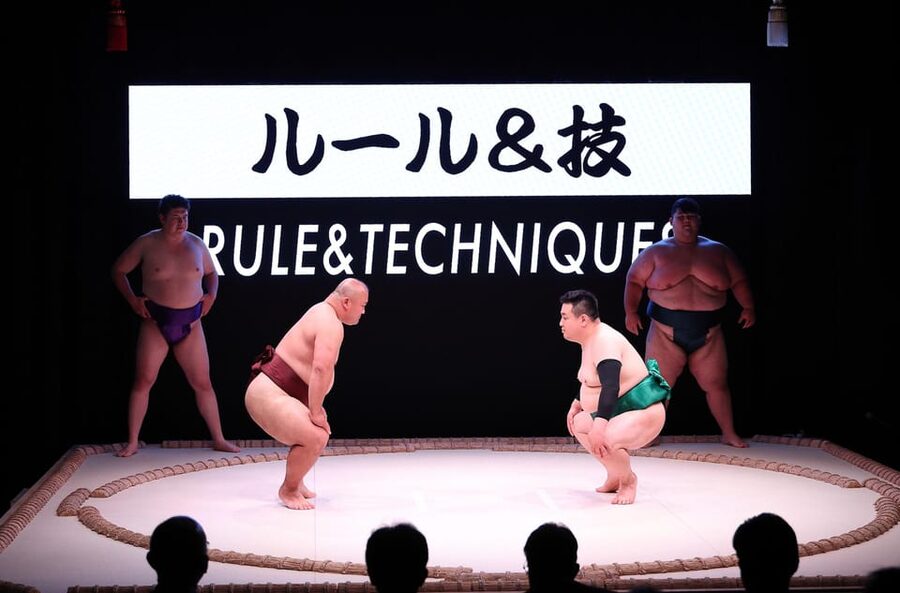 Osaka: Sumo Stage Show with Bento or Snack + Fight & Photo - The rakugo opening and the first lessons in sumo
