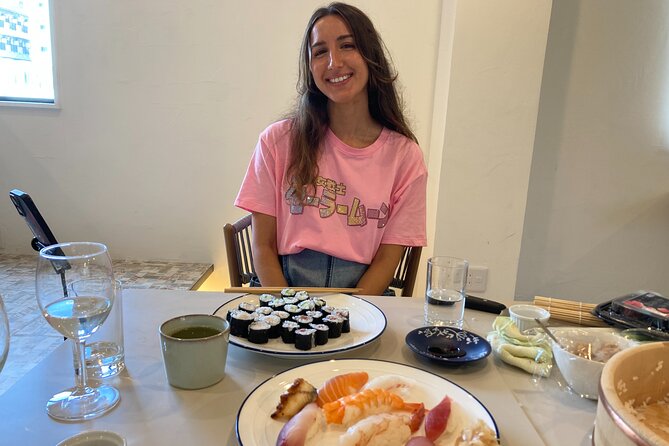 Osaka Sushi Cooking Class - Eating the sushi you made