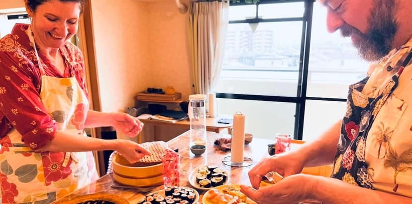 Osaka Sushi Miso soup Adventure: A Journey of Exotic Flavors - Shaping nigiri and rolling hosomaki