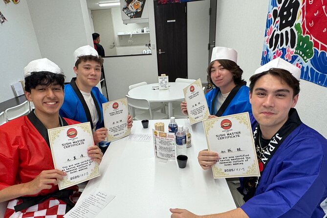 Osaka Sushimaking Experience - The happi coat adds more than a photo opportunity