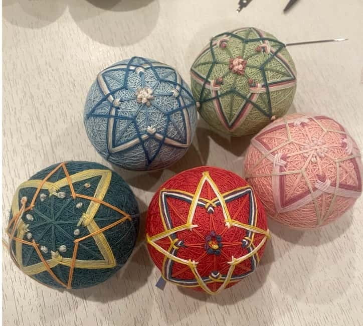 Osaka: Temari Embroidery Workshop - Meeting at Shinsaibashi