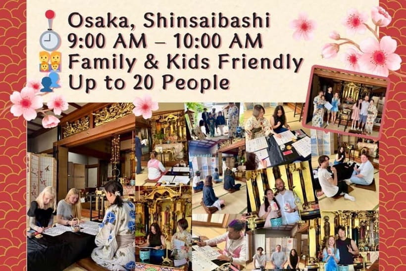 Osaka: Temple Tour and Traditional Calligraphy Lesson - Entering Saishoji Temple near Yotsubashi Station