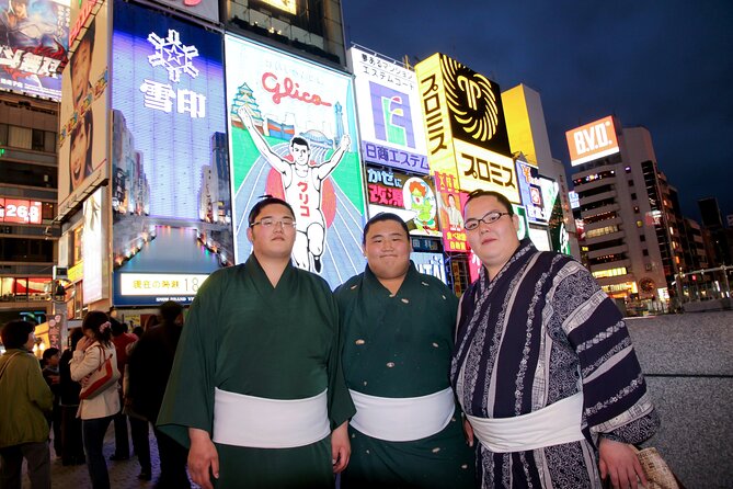 Osaka Unveiled Private Tour: Bustling Streets to Serene Shrines - Ebisubashi Bridge brings the city into view