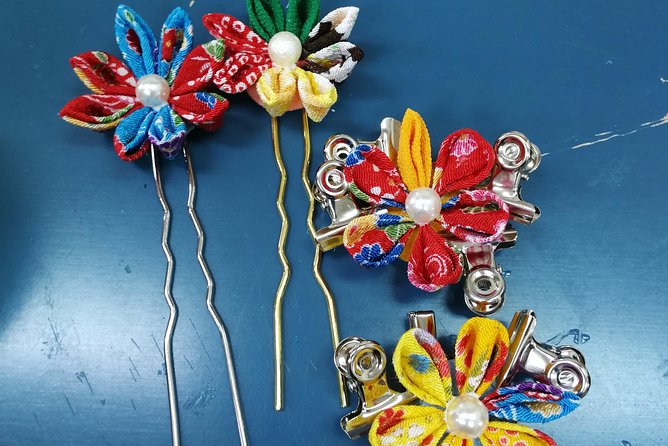Real Kimono experience and Tsumami Kanzashi Workshop - Walking through Shinsekai near Tsutenkaku