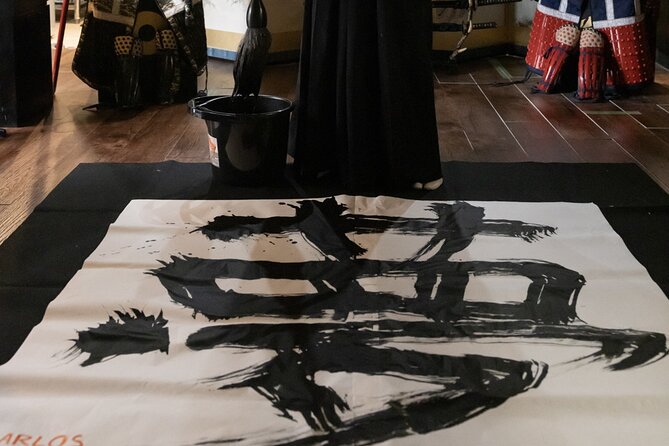 Samurai Calligraphy:Final brushstrokes of a lifetime before a War - Hakama, kimono pieces, and the samurai setting