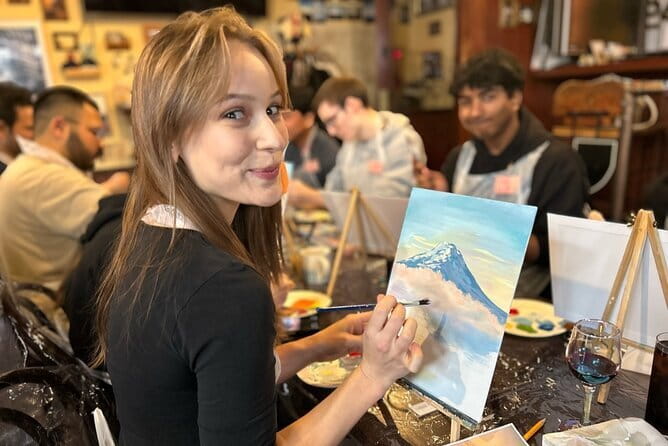 Seasonal Japanese Culture Osaka Paint and Wine Experience - Key points at a glance