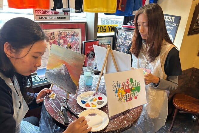 Seasonal Japanese Culture Osaka Paint and Wine Experience - Arriving in Shinsaibashi at 1:30 pm