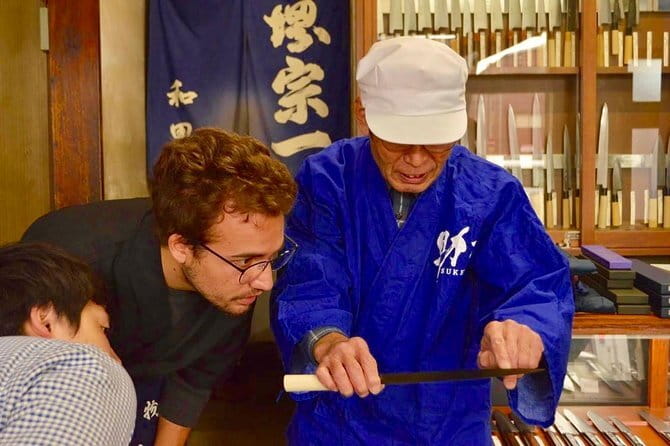 Sharpen Japanese Knives in Osaka - Starting at Sakai Traditional Industrial Hall