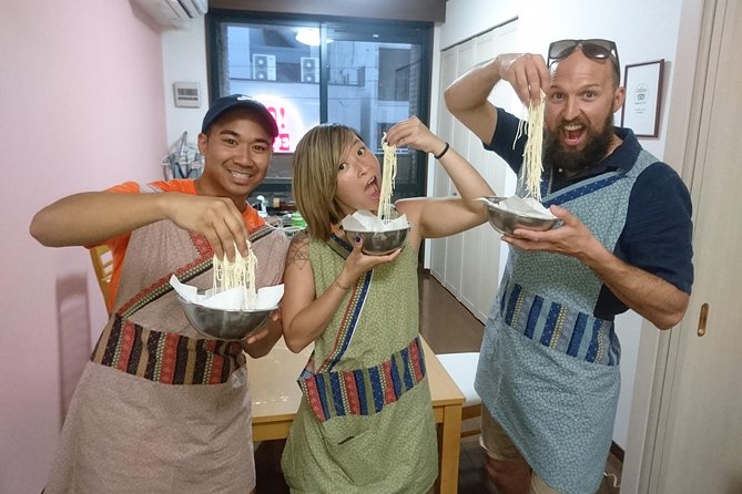 Three Types of Ramen Cooking Class in Osaka - Preparing the three broths and toppings