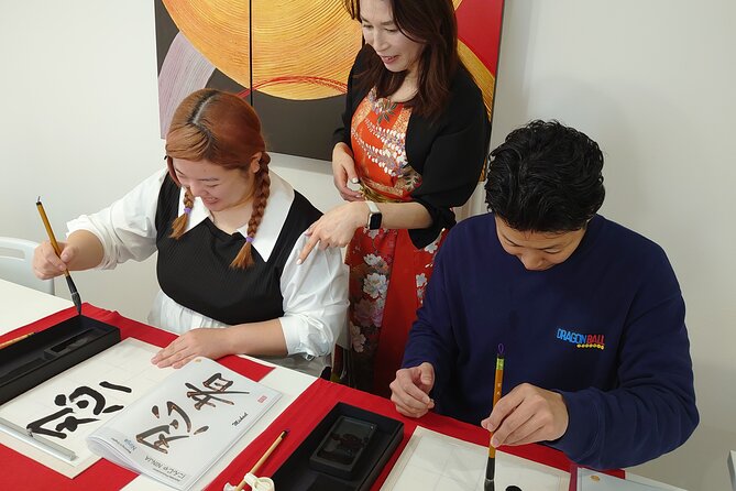 Traditional Calligraphy Experience near Dotonbori - Selecting your kanji